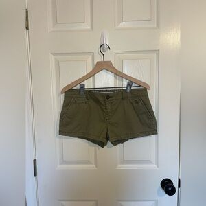 Abercrombie & Fitch Y2K Khaki Micro Shorts Size 6